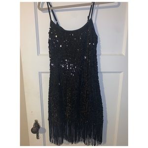 Forever 21 sequin fringe dress